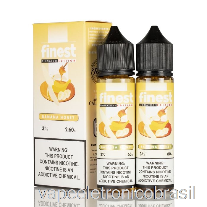 Vape Recarregável Banana Honey - A Melhor Edição De Assinatura - 120ml 6mg